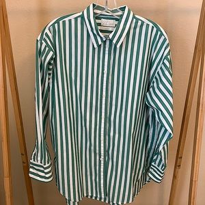 J.Crew striped button down shirt size 12